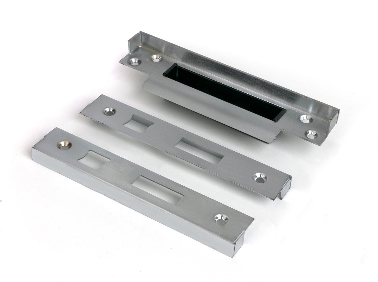 From The Anvil - ½" Rebate Kit for Sash Lock Satin Chrome | Sku. 52193 | Trade Door Handles.