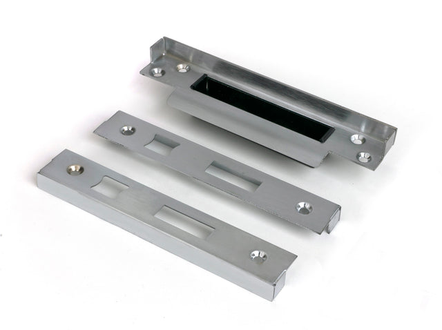 From The Anvil - ½" Rebate Kit for Sash Lock Satin Chrome | Sku. 52193 | Trade Door Handles.