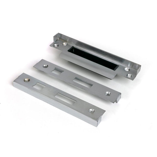 From The Anvil - 1/2" Rebate Kit for Sash Lock Satin Chrome | Sku. 52193 | Trade Door Handles.