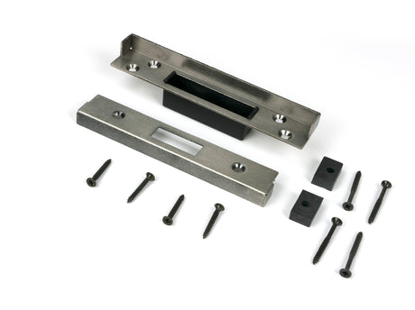 From The Anvil - ½" Rebate Kit for Dead Lock Pewter Patina | Sku. 52197 | Trade Door Handles.