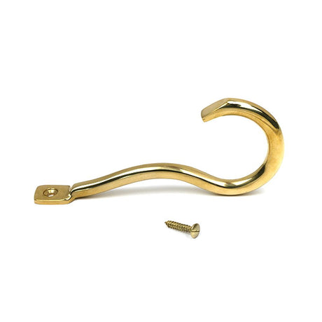 High quality images of the From The Anvil - Polished Brass Anchor Coat Hook | Sku. Anvil-52209 | available to order from Trade Door Handles, quick delivery at discounted prices.
