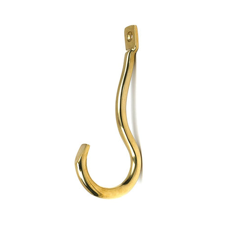 High quality images of the From The Anvil - Polished Brass Anchor Coat Hook | Sku. Anvil-52209 | available to order from Trade Door Handles, quick delivery at discounted prices.