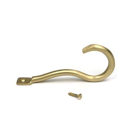 High quality images of the From The Anvil - Satin Brass Anchor Coat Hook | Sku. Anvil-52213 | available to order from Trade Door Handles, quick delivery at discounted prices.
