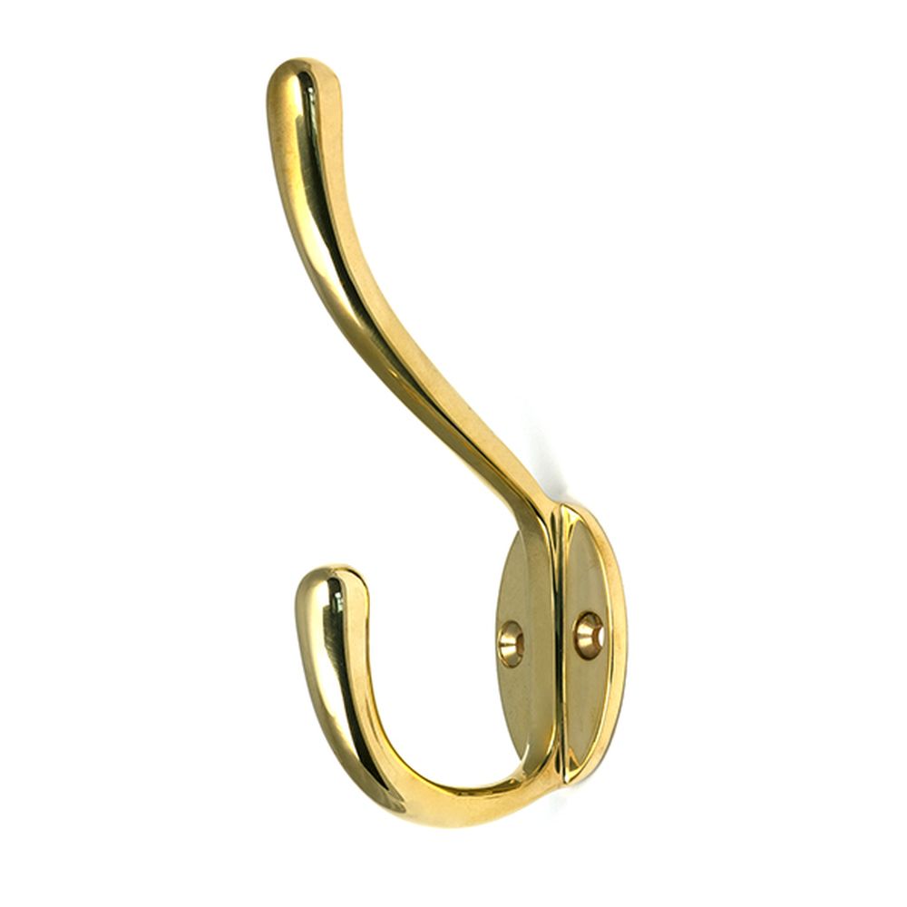 High quality images of the From The Anvil - Polished Brass Newbury Hat & Coat Hook | Sku. Anvil-52219 | available to order from Trade Door Handles, quick delivery at discounted prices.