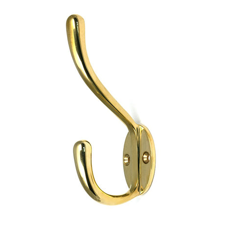 High quality images of the From The Anvil - Polished Brass Newbury Hat & Coat Hook | Sku. Anvil-52219 | available to order from Trade Door Handles, quick delivery at discounted prices.
