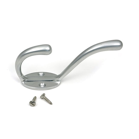 High quality images of the From The Anvil - Satin Chrome Newbury Hat & Coat Hook | Sku. Anvil-52221 | available to order from Trade Door Handles, quick delivery at discounted prices.