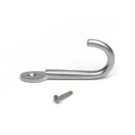 High quality images of the From The Anvil - Satin Chrome Traditional Coat Hook | Sku. Anvil-52231 | available to order from Trade Door Handles, quick delivery at discounted prices.