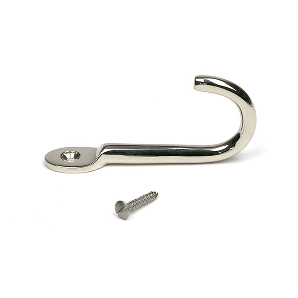 High quality images of the From The Anvil - Polished Nickel Traditional Coat Hook | Sku. Anvil-52232 | available to order from Trade Door Handles, quick delivery at discounted prices.