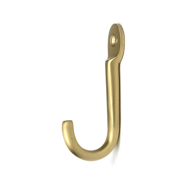 High quality images of the From The Anvil - Satin Brass Traditional Coat Hook | Sku. Anvil-52233 | available to order from Trade Door Handles, quick delivery at discounted prices.
