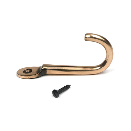 High quality images of the From The Anvil - Polished Bronze Traditional Coat Hook | Sku. Anvil-52236 | available to order from Trade Door Handles, quick delivery at discounted prices.
