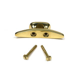 High quality images of the From The Anvil - Polished Brass Marine Cleat Hook | Sku. Anvil-52239 | available to order from Trade Door Handles, quick delivery at discounted prices.