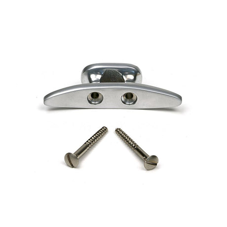 High quality images of the From The Anvil - Satin Chrome Marine Cleat Hook | Sku. Anvil-52241 | available to order from Trade Door Handles, quick delivery at discounted prices.
