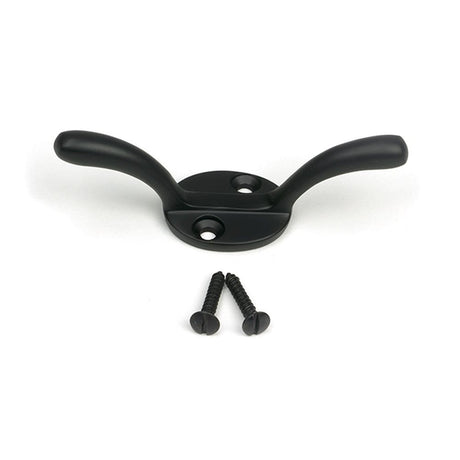 High quality images of the From The Anvil - Matt Black Newbury Cleat Hook | Sku. Anvil-52247 | available to order from Trade Door Handles, quick delivery at discounted prices.