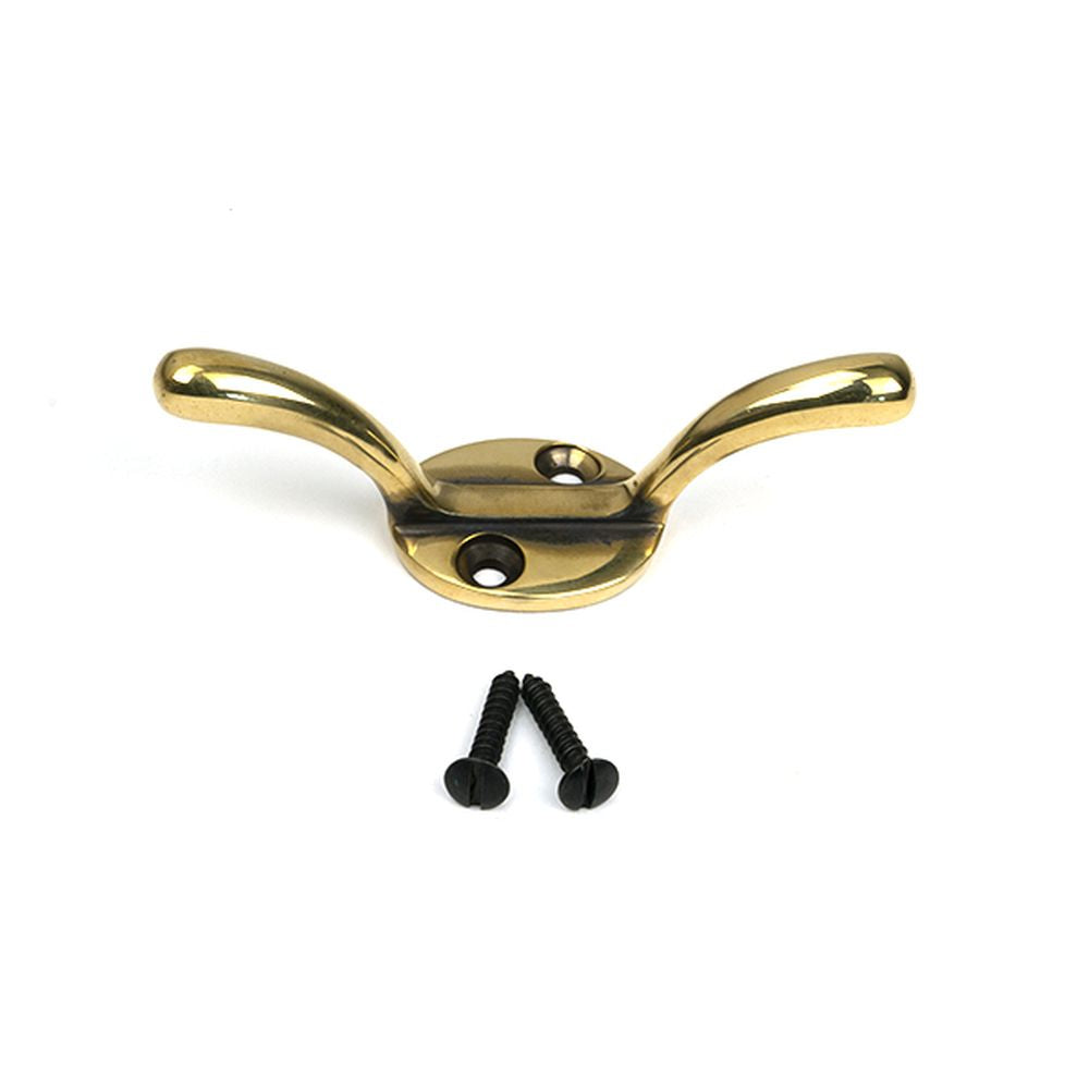 High quality images of the From The Anvil - Aged Brass Newbury Cleat Hook | Sku. Anvil-52248 | available to order from Trade Door Handles, quick delivery at discounted prices.