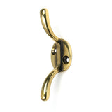 High quality images of the From The Anvil - Aged Brass Newbury Cleat Hook | Sku. Anvil-52248 | available to order from Trade Door Handles, quick delivery at discounted prices.