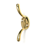 High quality images of the From The Anvil - Polished Brass Newbury Cleat Hook | Sku. Anvil-52249 | available to order from Trade Door Handles, quick delivery at discounted prices.