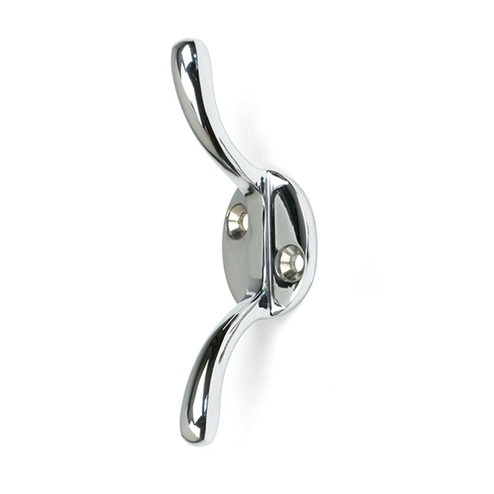 High quality images of the From The Anvil - Polished Chrome Newbury Cleat Hook | Sku. Anvil-52250 | available to order from Trade Door Handles, quick delivery at discounted prices.