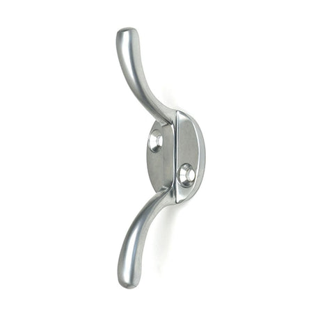 High quality images of the From The Anvil - Satin Chrome Newbury Cleat Hook | Sku. Anvil-52251 | available to order from Trade Door Handles, quick delivery at discounted prices.