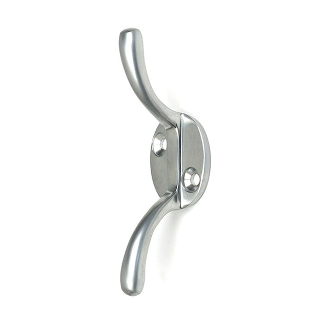 High quality images of the From The Anvil - Satin Chrome Newbury Cleat Hook | Sku. Anvil-52251 | available to order from Trade Door Handles, quick delivery at discounted prices.