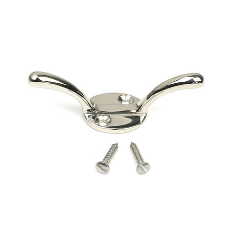 High quality images of the From The Anvil - Polished Nickel Newbury Cleat Hook | Sku. Anvil-52252 | available to order from Trade Door Handles, quick delivery at discounted prices.