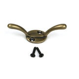 High quality images of the From The Anvil - Burnished Brass Newbury Cleat Hook | Sku. Anvil-52254 | available to order from Trade Door Handles, quick delivery at discounted prices.