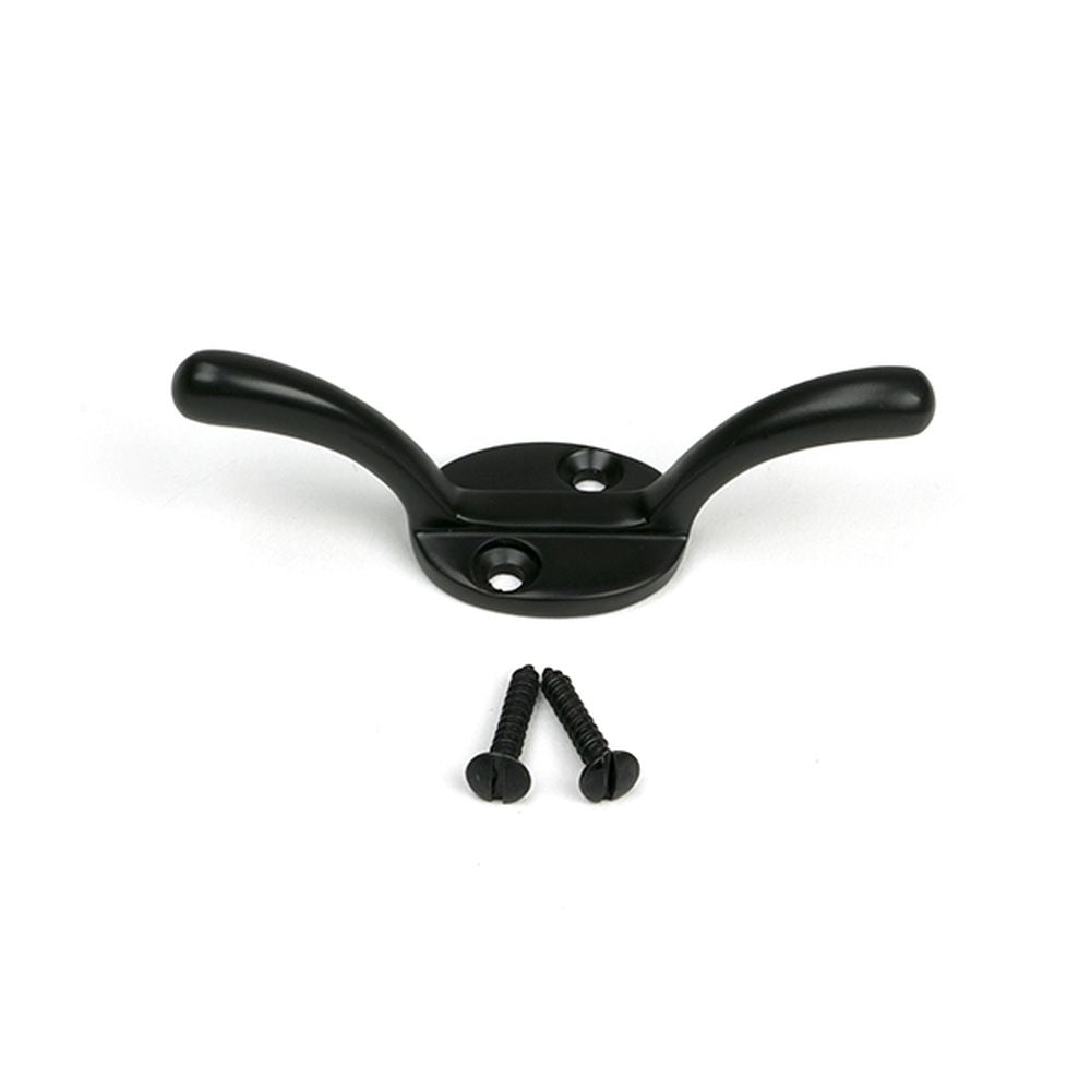 High quality images of the From The Anvil - Aged Bronze Newbury Cleat Hook | Sku. Anvil-52255 | available to order from Trade Door Handles, quick delivery at discounted prices.