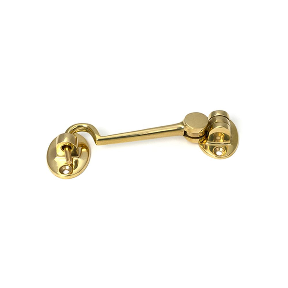 High quality images of the From The Anvil - Polished Brass 4" Cabin Hook | Sku. Anvil-52259 | available to order from Trade Door Handles, quick delivery at discounted prices.