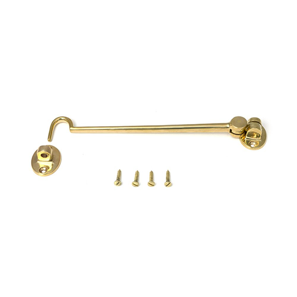 High quality images of the From The Anvil - Polished Brass 8" Cabin Hook | Sku. Anvil-52273 | available to order from Trade Door Handles, quick delivery at discounted prices.