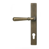 High quality images of the From The Anvil - Burnished Brass Newbury Slimline Lever Espag. Lock Set | Sku. Anvil-52285 | available to order from Trade Door Handles, quick delivery at discounted prices.