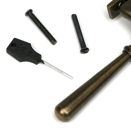 High quality images of the From The Anvil - Burnished Brass Newbury Espag - RH | Sku. Anvil-52286 | available to order from Trade Door Handles, quick delivery at discounted prices.