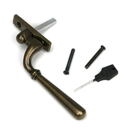 High quality images of the From The Anvil - Burnished Brass Newbury Espag - LH | Sku. Anvil-52287 | available to order from Trade Door Handles, quick delivery at discounted prices.