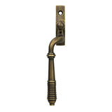 High quality images of the From The Anvil - Burnished Brass Reeded Espag - LH | Sku. Anvil-52308 | available to order from Trade Door Handles, quick delivery at discounted prices.