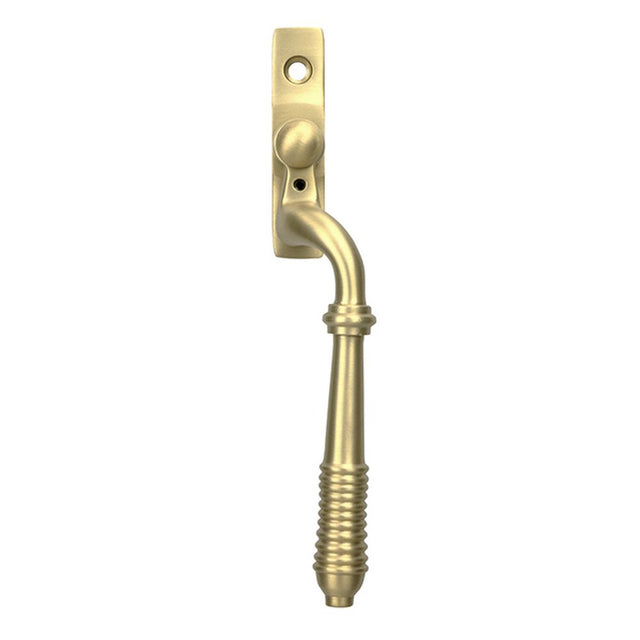 High quality images of the From The Anvil - Satin Brass Reeded Espag - RH | Sku. Anvil-52309 | available to order from Trade Door Handles, quick delivery at discounted prices.