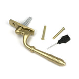 High quality images of the From The Anvil - Satin Brass Reeded Espag - LH | Sku. Anvil-52310 | available to order from Trade Door Handles, quick delivery at discounted prices.