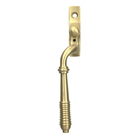 High quality images of the From The Anvil - Satin Brass Reeded Espag - LH | Sku. Anvil-52310 | available to order from Trade Door Handles, quick delivery at discounted prices.
