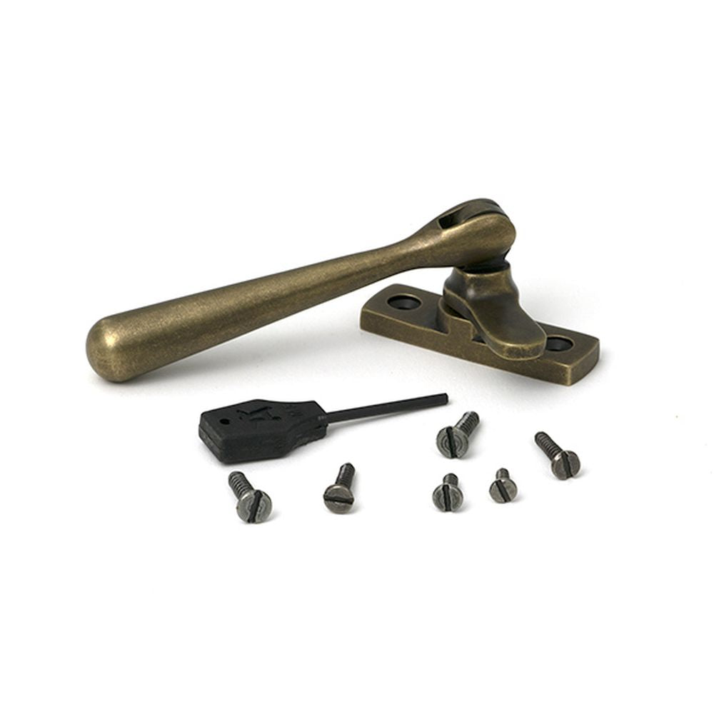 High quality images of the From The Anvil - Burnished Brass Locking Newbury Fastener | Sku. Anvil-52313 | available to order from Trade Door Handles, quick delivery at discounted prices.