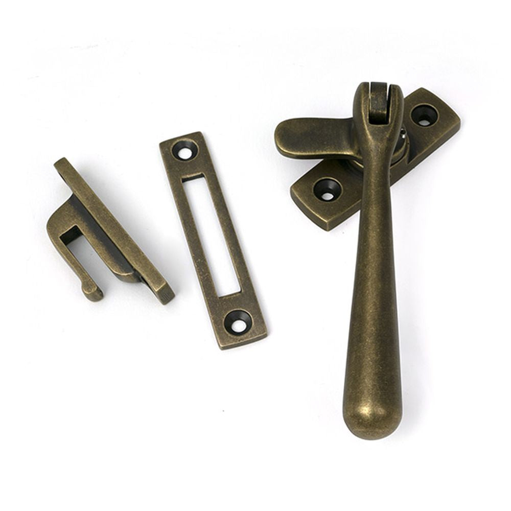 High quality images of the From The Anvil - Burnished Brass Locking Newbury Fastener | Sku. Anvil-52313 | available to order from Trade Door Handles, quick delivery at discounted prices.