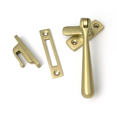 High quality images of the From The Anvil - Satin Brass Locking Newbury Fastener | Sku. Anvil-52314 | available to order from Trade Door Handles, quick delivery at discounted prices.