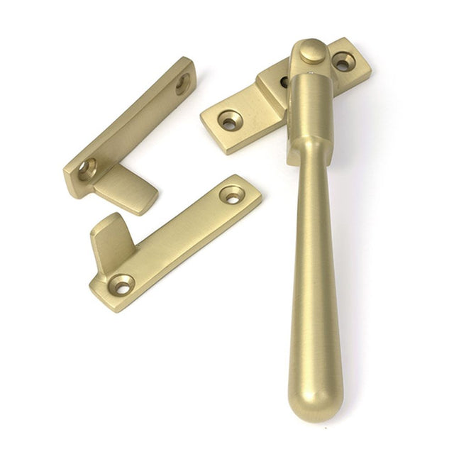 High quality images of the From The Anvil - Satin Brass Night-Vent Locking Newbury Fastener | Sku. Anvil-52316 | available to order from Trade Door Handles, quick delivery at discounted prices.