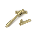 High quality images of the From The Anvil - Satin Brass Night-Vent Locking Reeded Fastener | Sku. Anvil-52322 | available to order from Trade Door Handles, quick delivery at discounted prices.