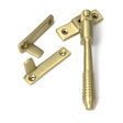 High quality images of the From The Anvil - Satin Brass Night-Vent Locking Reeded Fastener | Sku. Anvil-52322 | available to order from Trade Door Handles, quick delivery at discounted prices.
