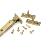High quality images of the From The Anvil - Satin Brass 10" Reeded Stay | Sku. Anvil-52333 | available to order from Trade Door Handles, quick delivery at discounted prices.
