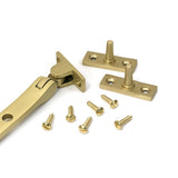 High quality images of the From The Anvil - Satin Brass 12" Reeded Stay | Sku. Anvil-52334 | available to order from Trade Door Handles, quick delivery at discounted prices.