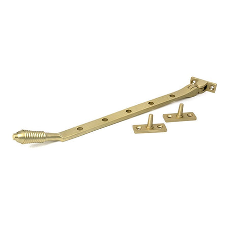 High quality images of the From The Anvil - Satin Brass 12" Reeded Stay | Sku. Anvil-52334 | available to order from Trade Door Handles, quick delivery at discounted prices.