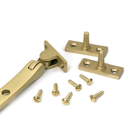 High quality images of the From The Anvil - Satin Brass 8" Avon Stay | Sku. Anvil-52338 | available to order from Trade Door Handles, quick delivery at discounted prices.