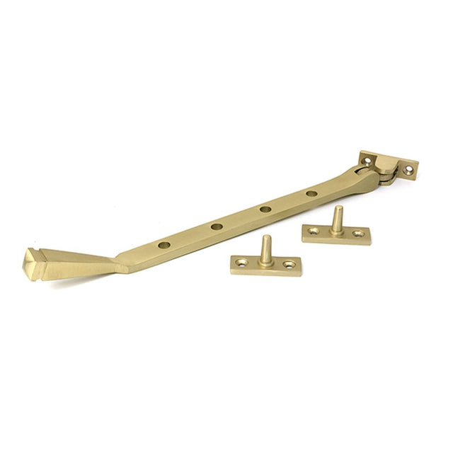High quality images of the From The Anvil - Satin Brass 10" Avon Stay | Sku. Anvil-52339 | available to order from Trade Door Handles, quick delivery at discounted prices.