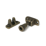 High quality images of the From The Anvil - Burnished Brass Brompton Brighton Fastener (Radiused) | Sku. Anvil-52341 | available to order from Trade Door Handles, quick delivery at discounted prices.