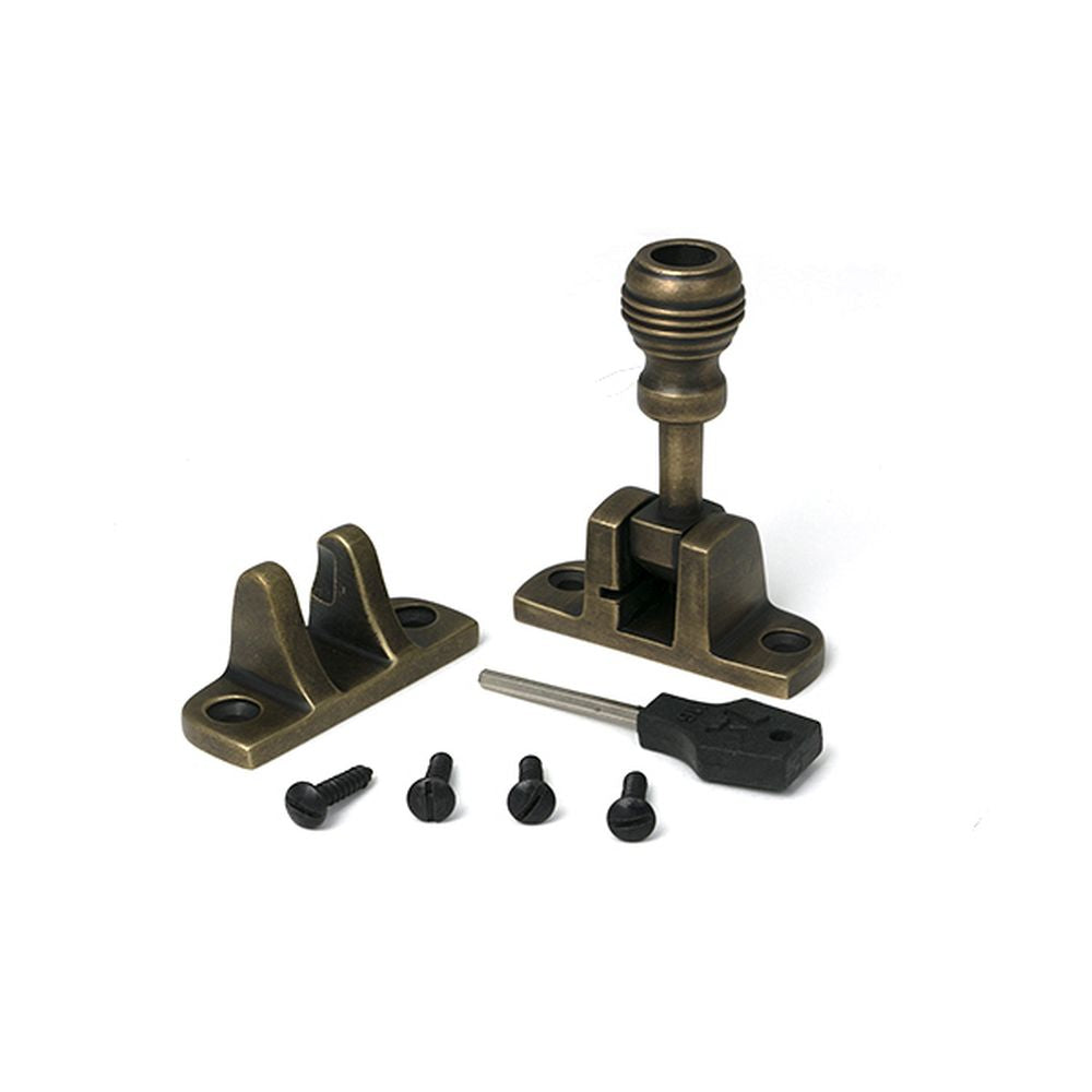 High quality images of the From The Anvil - Burnished Brass Prestbury Brighton Fastener (Radiused) | Sku. Anvil-52342 | available to order from Trade Door Handles, quick delivery at discounted prices.