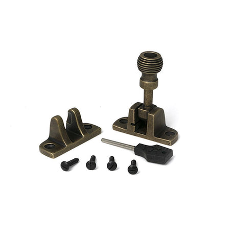 High quality images of the From The Anvil - Burnished Brass Beehive Brighton Fastener (Radiused) | Sku. Anvil-52343 | available to order from Trade Door Handles, quick delivery at discounted prices.