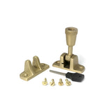 High quality images of the From The Anvil - Satin Brass Brompton Brighton Fastener (Radiused) | Sku. Anvil-52345 | available to order from Trade Door Handles, quick delivery at discounted prices.
